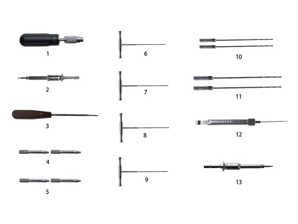 用于小型锁定板2.4/2.7的仪器设置